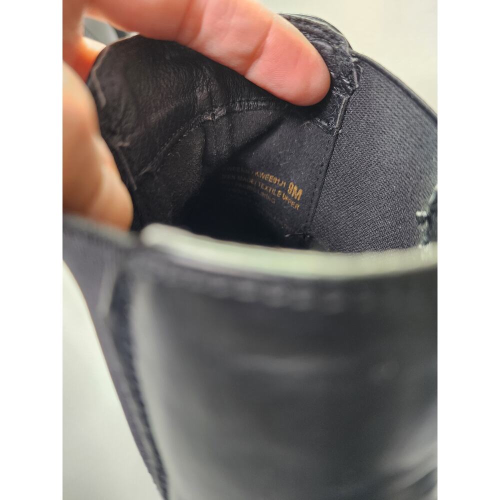 MADDEN GIRL Black Pull On Chunky Emo Goth Ankle Boots SZ 9M - Picture 8 of 9